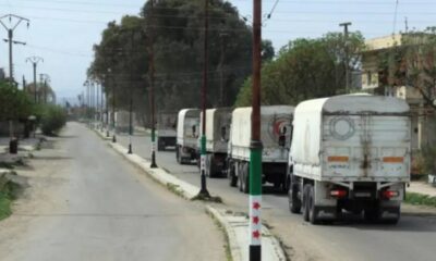 40 شاحنة مساعدات إنسانية من الحكومة السورية إلى السويداء