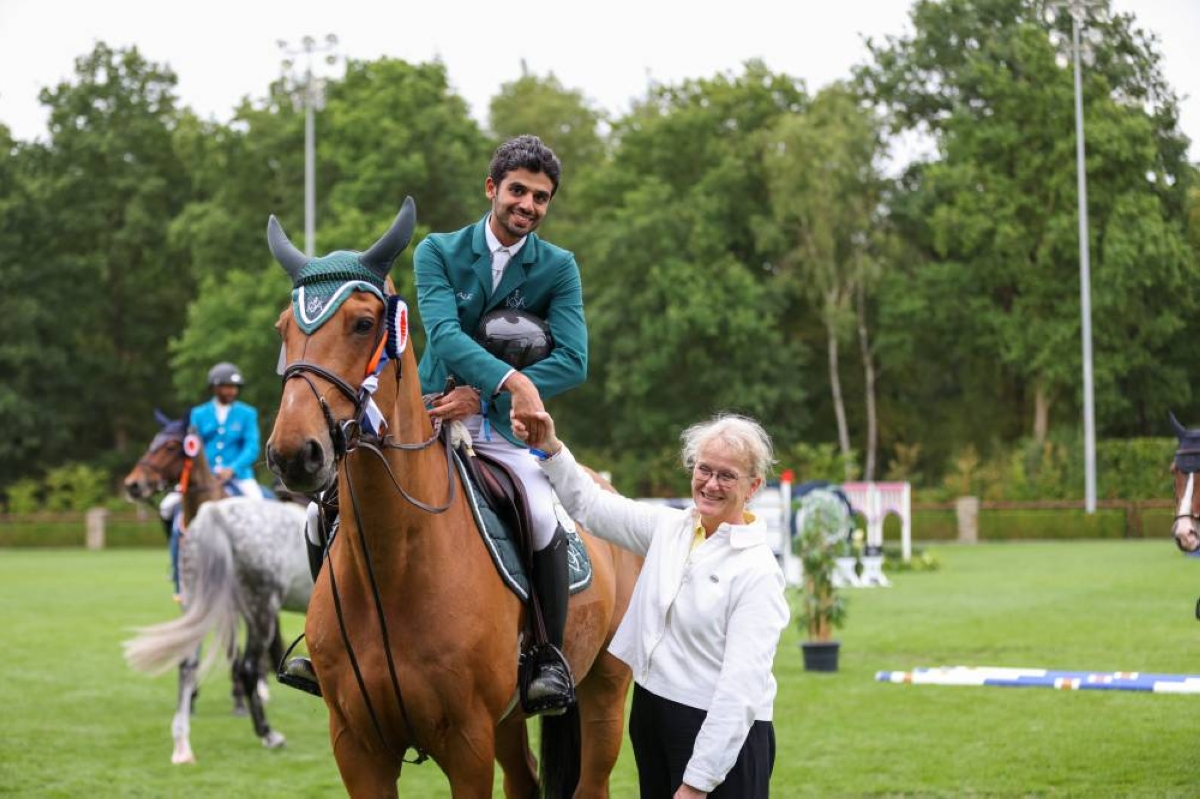 خالد المبطي يحقق المركز الثالث في قفز الحواجز بأوروبا