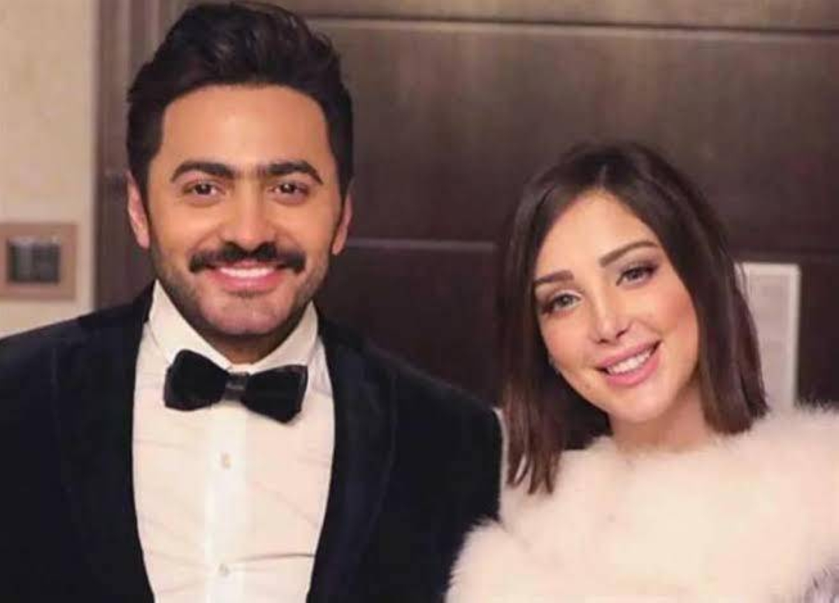 بسمة بوسيل تؤثر في ألبوم تامر حسني رغم الانفصال