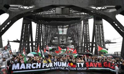 مسيرات ضخمة في سيدني لدعم فلسطين والسلام العالمي