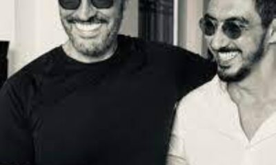 احتفال القيصر كاظم الساهر بعيد ميلاد نجله عمر