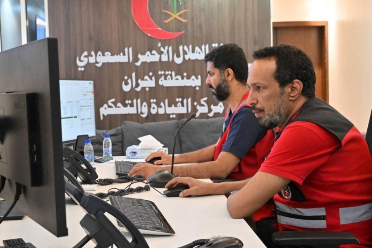 هلال نجران يتلقى 1189 بلاغ إسعافي خلال شهر واحد