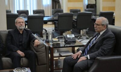 زيارة لاريجاني لنواف سلام ورد رئيس الحكومة على إيران