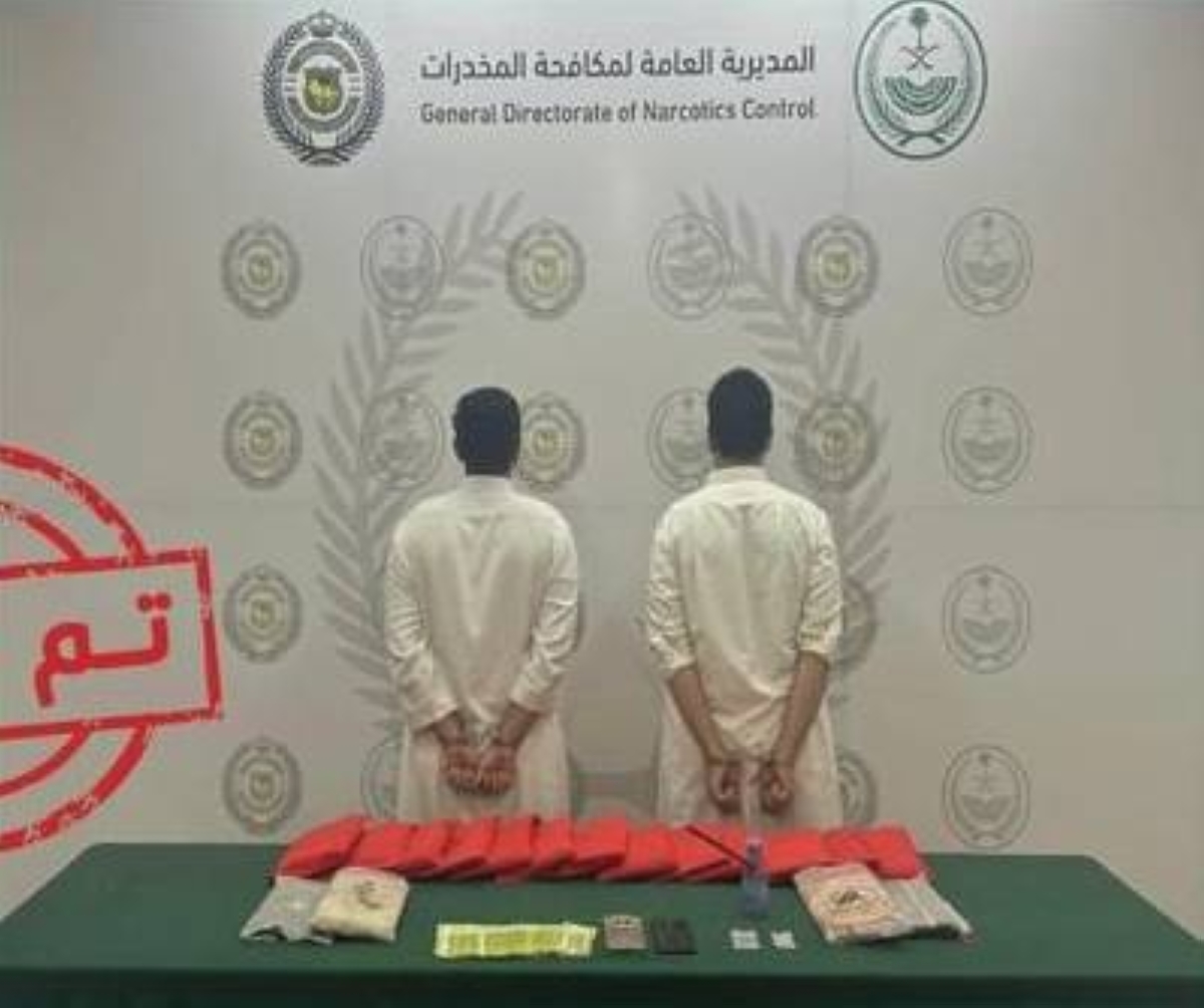القبض على مروجي 18 كجم حشيش بجازان من قبل مكافحة المخدرات