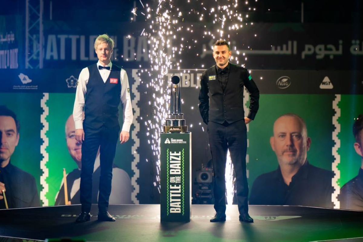 روني يتحدى روبرتسون في نهائي ماسترز السنوكر 2023