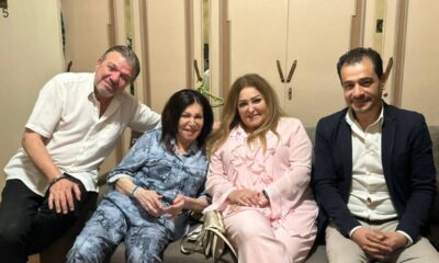 زيارة وفد الثقافة والمهن التمثيلية لنجوى فؤاد بالقاهرة