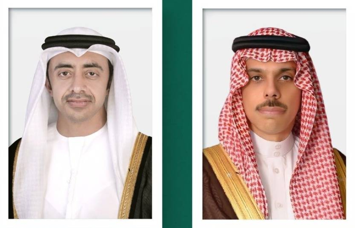 مباحثات بين وزيري خارجية السعودية والإمارات حول التطورات الدولية