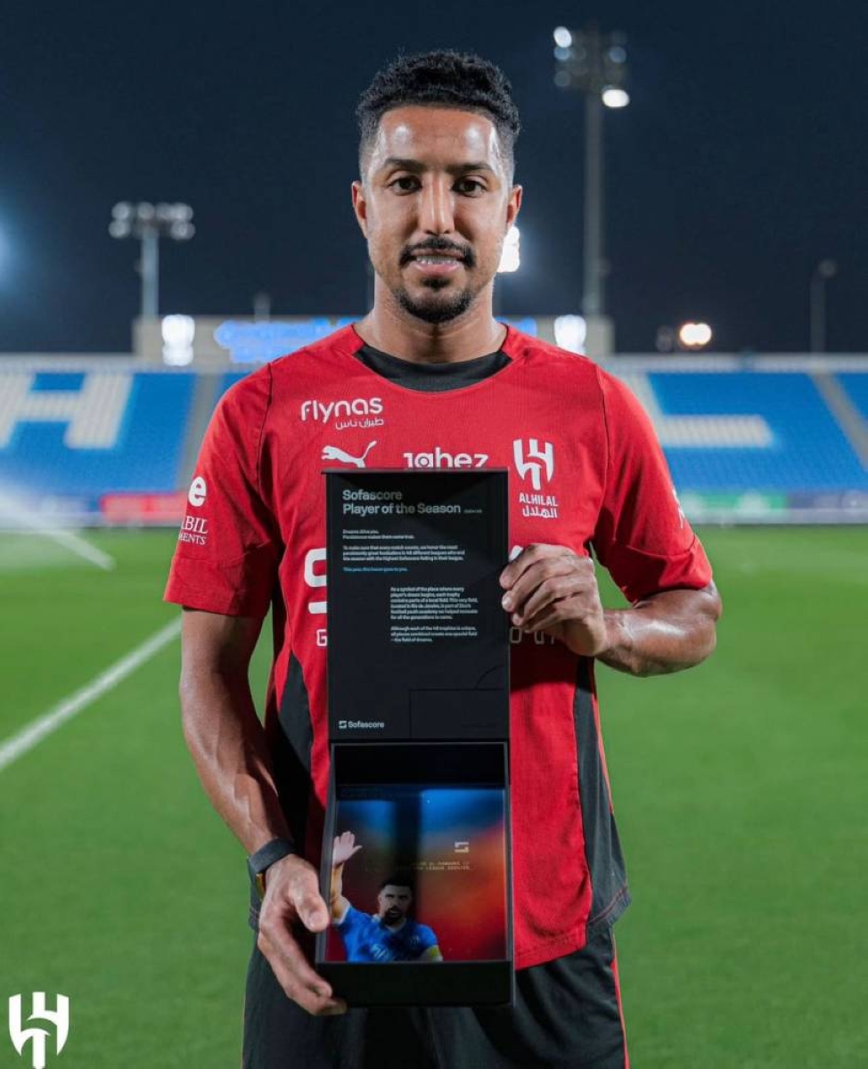 سالم الدوسري يتوج مجدداً كأفضل لاعب في دوري روشن