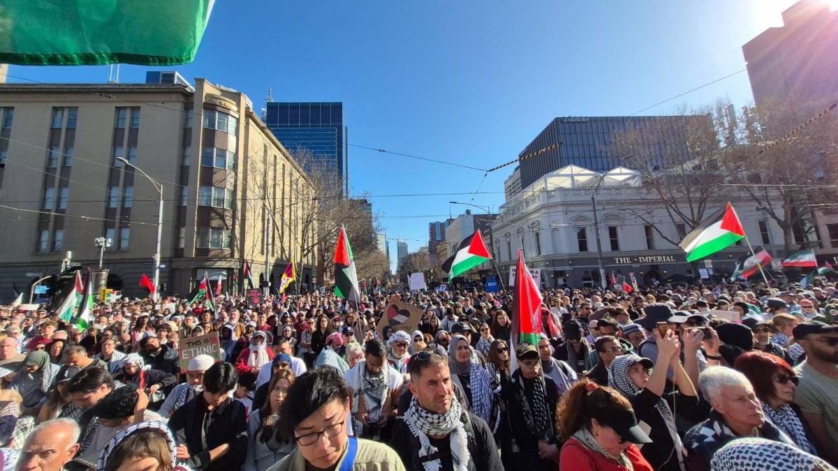 مسيرات حاشدة في أستراليا دعماً لفلسطين في 40 مدينة