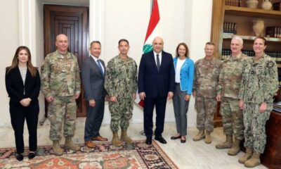 الرئيس اللبناني يطالب أمريكا بالضغط على إسرائيل