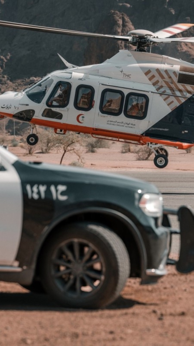 نقل مصابين عراقيين بكسور عبر الإسعاف الجوي في حائل