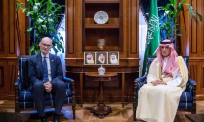 الجبير يرحب بسفيري بريطانيا وأستراليا الجدد في السعودية