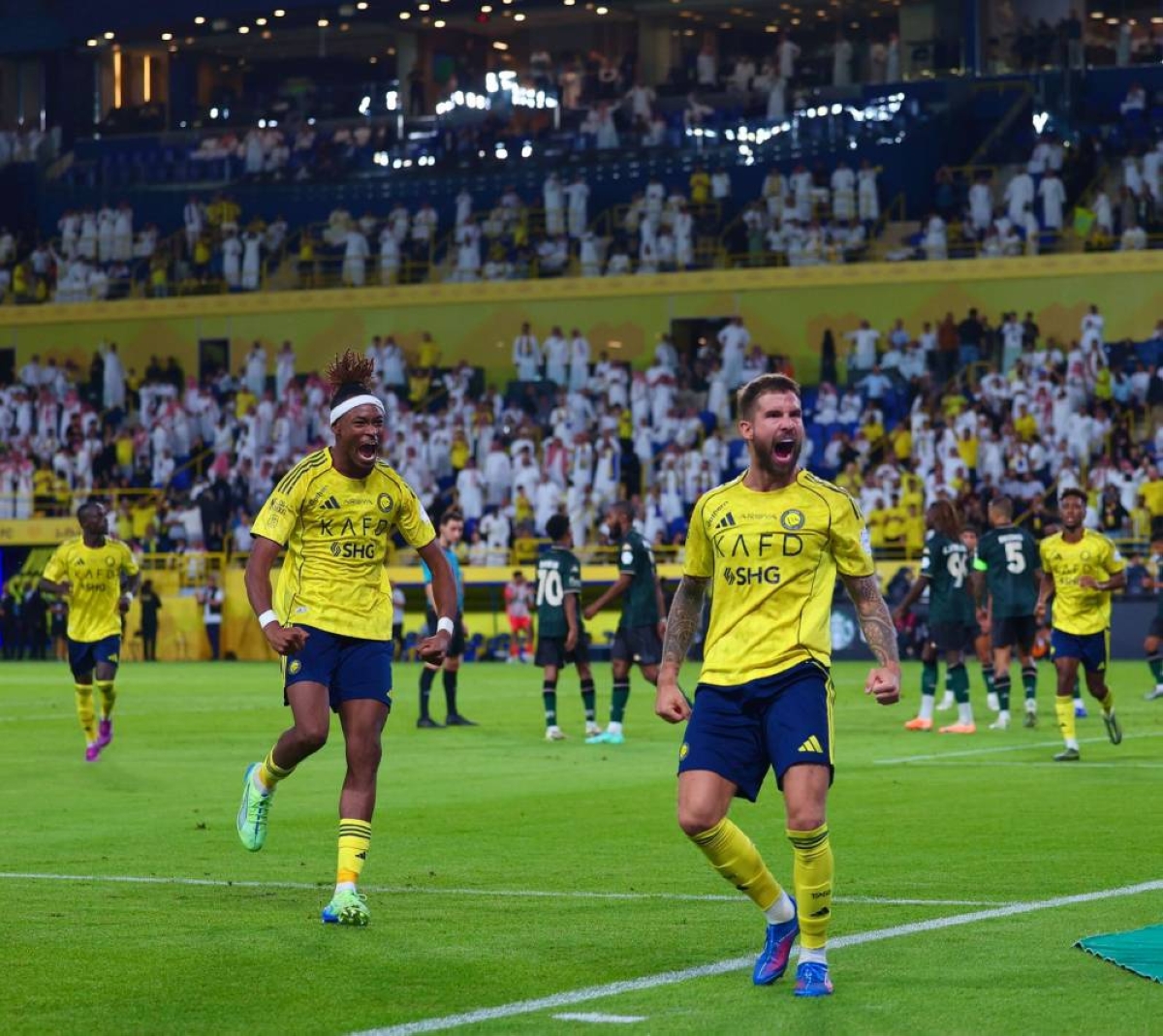 النصر يتصدر دوري المحترفين بفوز مثير على الخلود