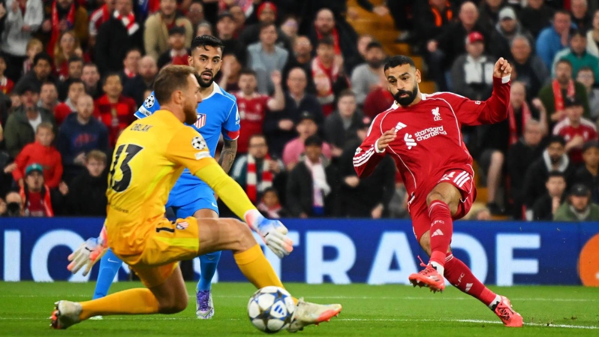 محمد صلاح يحطم 5 أرقام قياسية ضد أتلتيكو مدريد