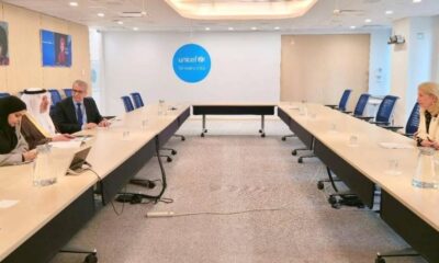 الربيعة يناقش التعاون الإنساني مع مدير اليونيسيف