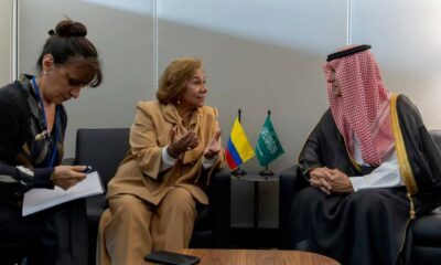 لقاء بين وزير الدولة للشؤون الخارجية ووزيرة خارجية كولومبيا