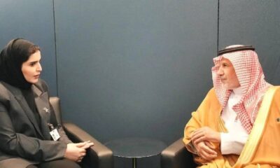 الربيعة يبحث التعاون الدولي مع وزير الخارجية القطري