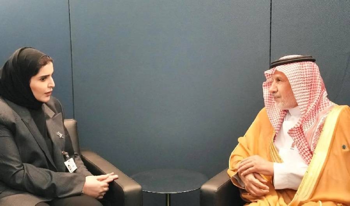 الربيعة يبحث التعاون الدولي مع وزير الخارجية القطري