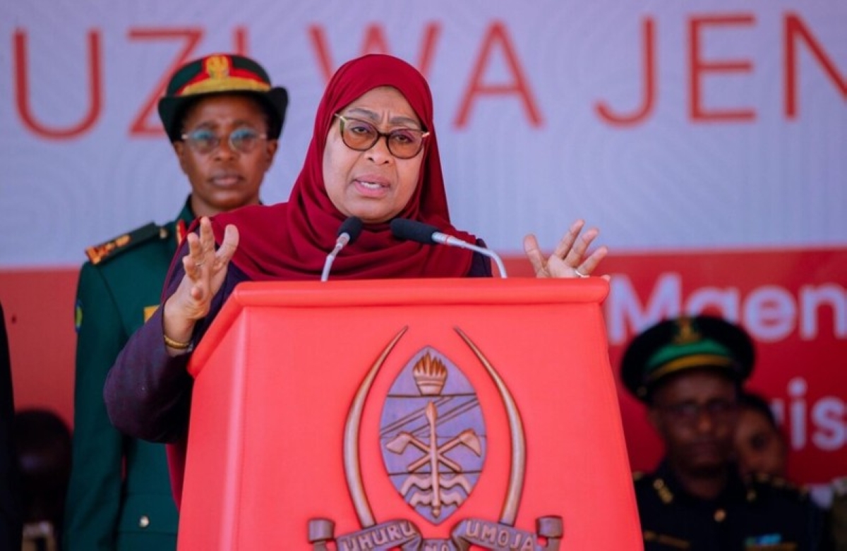 رئيسة تنزانيا تفوز بانتخابات الرئاسة بنسبة 97