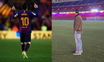 ميسي يشعل حماس جماهير برشلونة في كامب نو