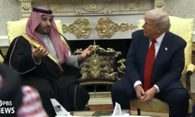 ذكاء ووضوح ولي العهد في الرد على أسئلة ترمب