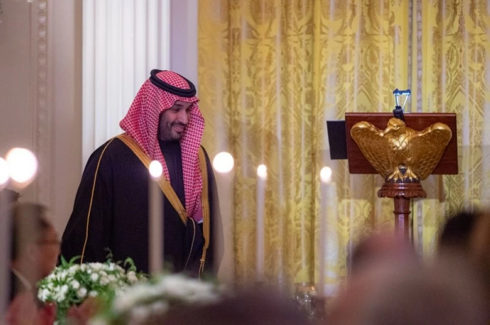 ولي العهد يشارك في حفل عشاء البيت الأبيض الرسمي