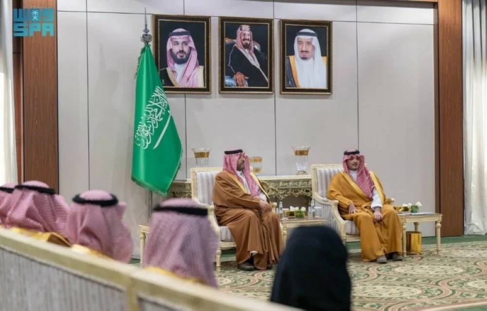 لقاء عبد العزيز بن سعود مع أمير الحدود الشمالية