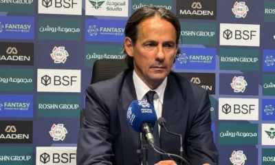 إنزاغي يحذر لاعبي إنتر ميلان من البطاقات الحمراء