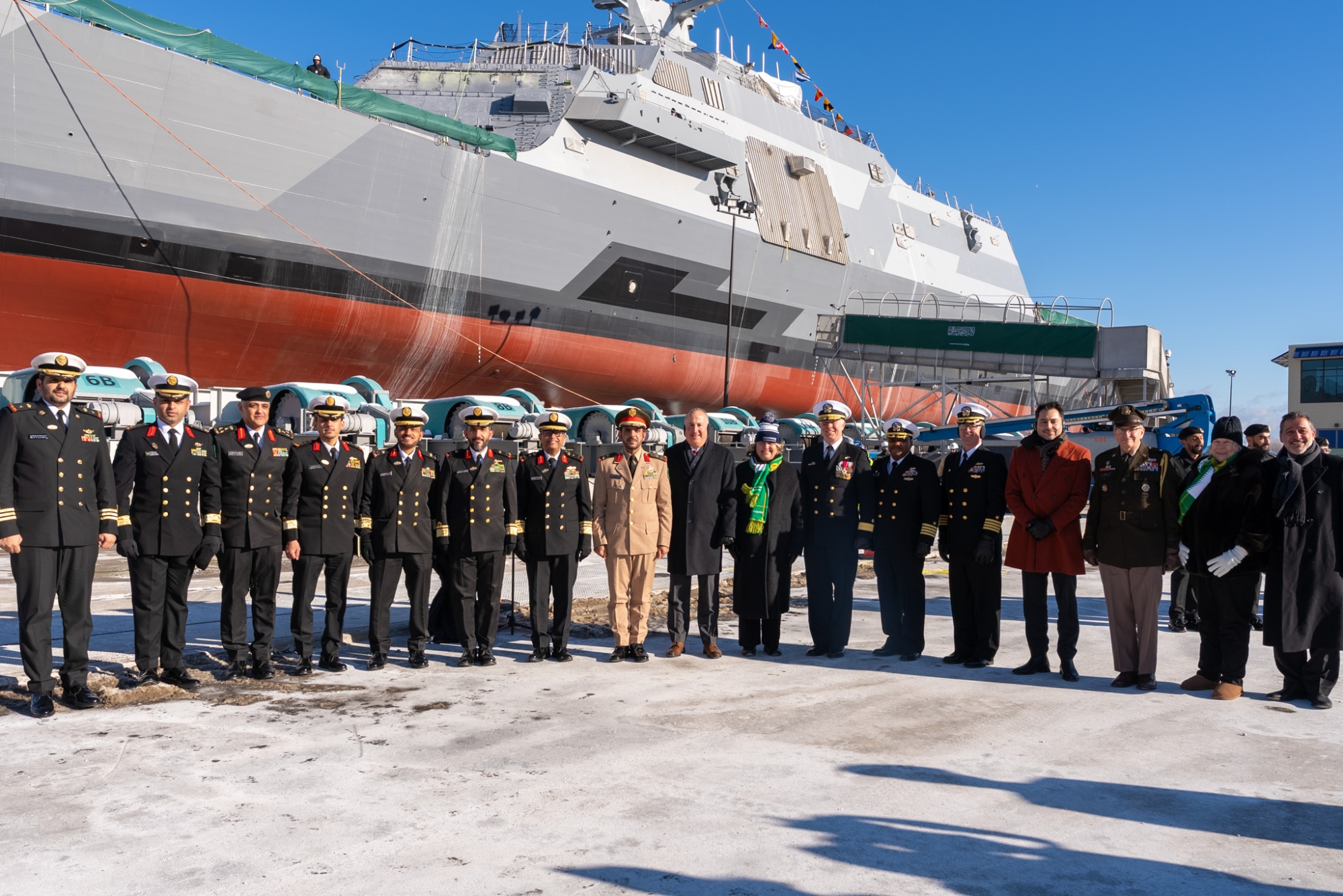 البحرية السعودية تدشن سفينة "جلالة الملك سعود" ضمن مشروع طويق