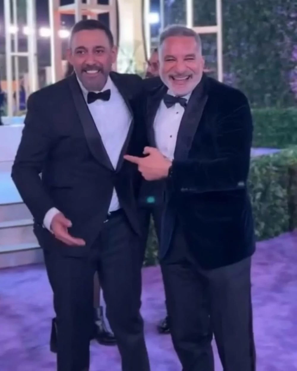 صلح عمرو مصطفى وباسم يوسف في Joy Awards 2024 بالرياض