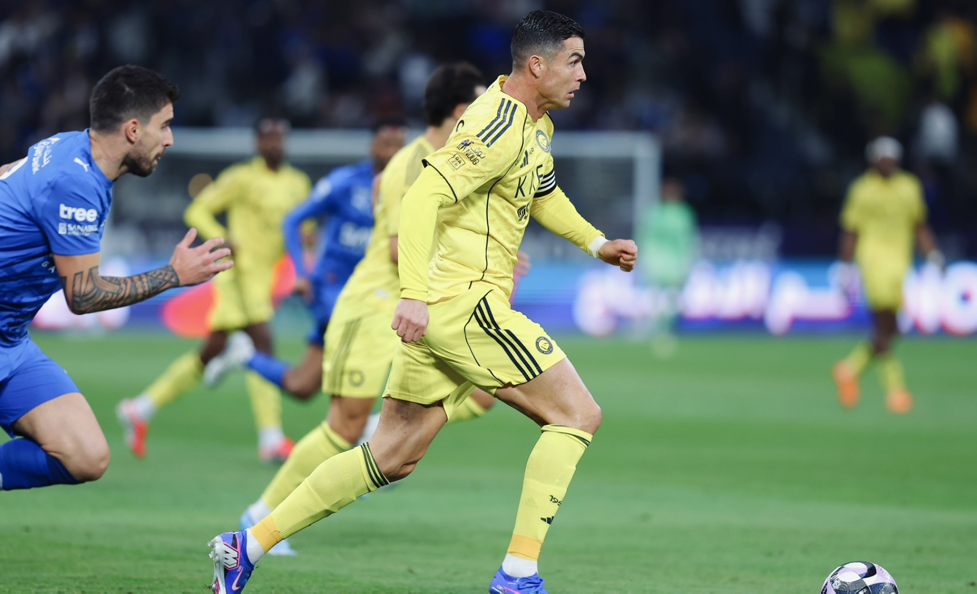 رونالدو والدوسري يسجلان في ديربي الرياض | أخبار الدوري السعودي