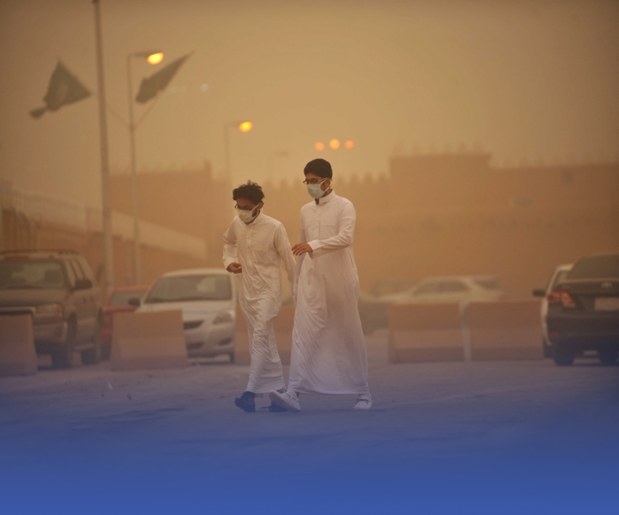 عاصفة ترابية في السعودية: تحذيرات بالجوف والحدود الشمالية