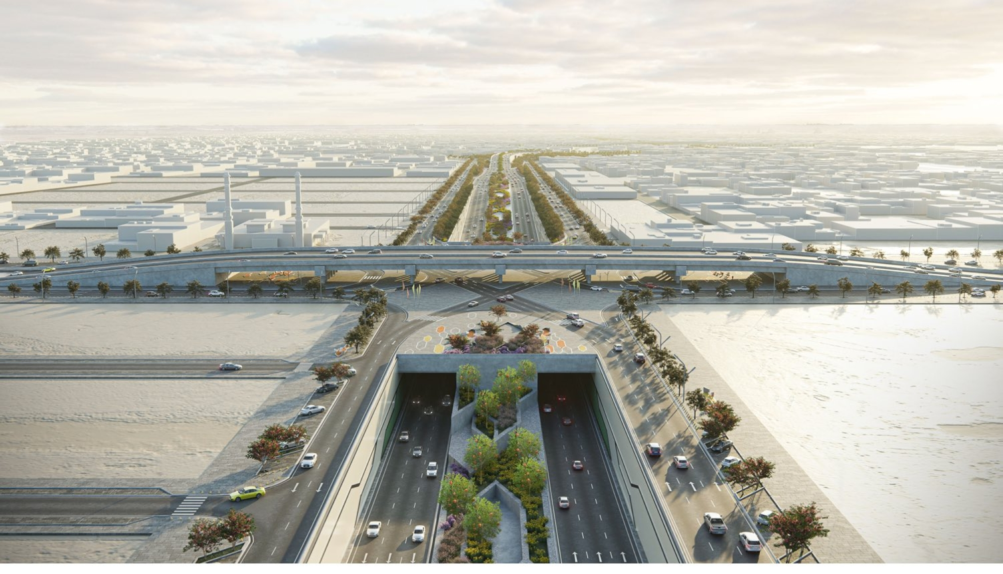 تطوير جسر الثمامة بالرياض: تحسين البنية التحتية ورؤية 2030