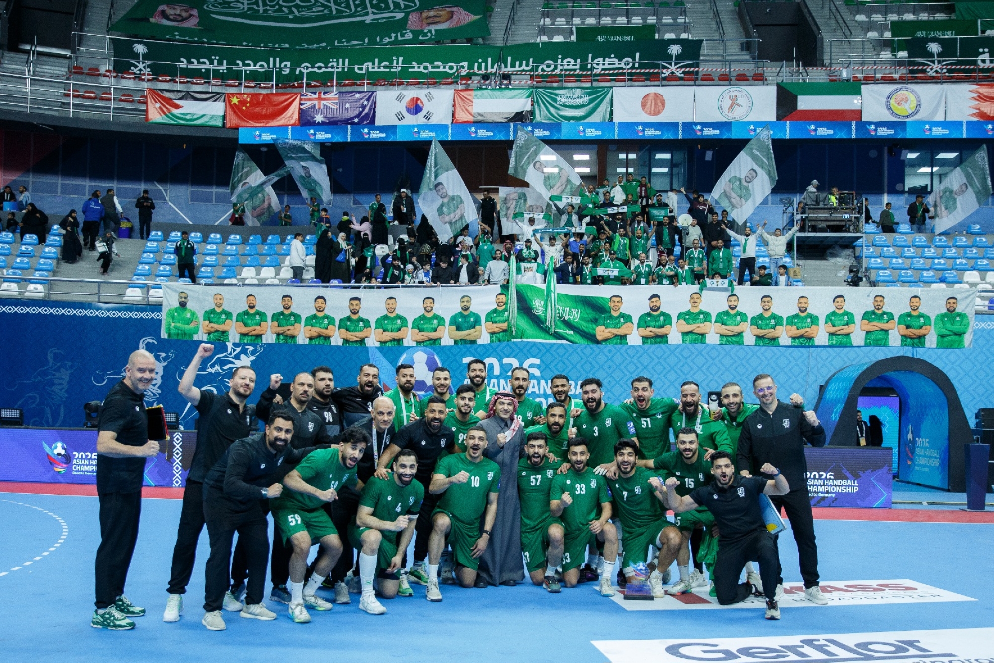 أخضر اليد يواجه اليابان بصراع صدارة المجموعة بالبطولة الآسيوية