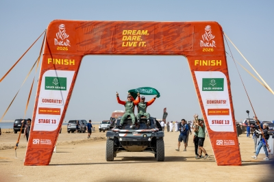 ناصر العطية يفوز برالي داكار السعودية 2026 للمرة السادسة