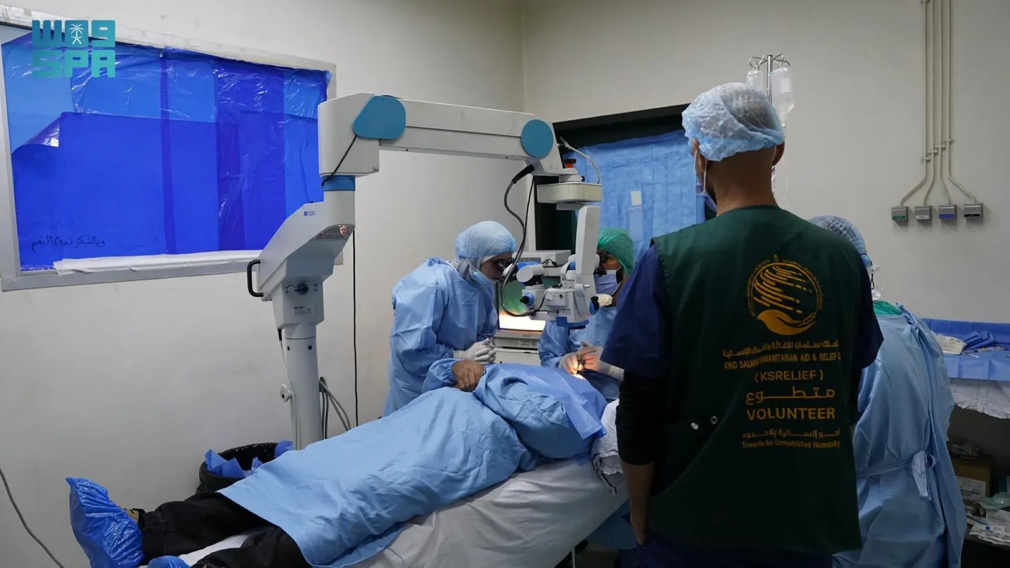 The King Salman Relief Center is implementing the Noor Saudi Arabia program in Damascus