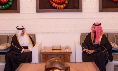 ولي العهد يستقبل ولي عهد البحرين في الدرعية لبحث التعاون