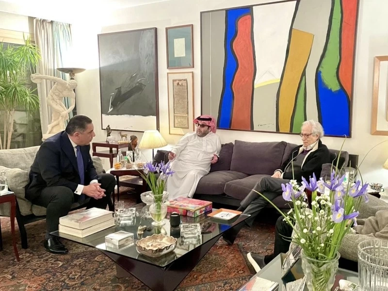 تفاصيل زيارة تركي آل الشيخ لفاروق حسني ومستقبل التعاون الفني