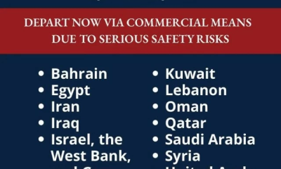 واشنطن تحذر رعاياها: غادروا الشرق الأوسط فوراً